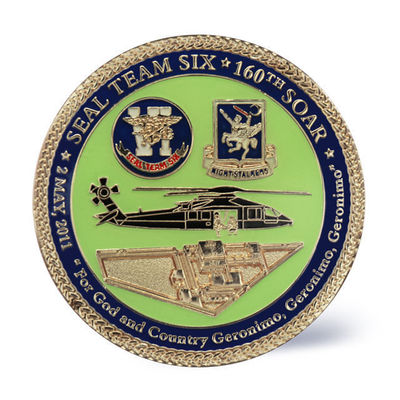 खरीदें ब्रास कस्टम चैलेंज सिक्के जिन पर ग्रेव्री प्रिंटिंग और 2.25 इंच का आकार है online manufacture