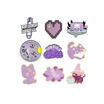 खरीदें 1. 5 इंच सॉफ्ट एनेमल लैपल पिन ब्रांडिंग और पहचान के लिए कस्टम जिंक अलॉय पिन बैज online manufacture