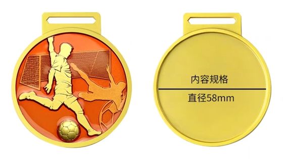 खरीदें High quality High quality  Custom  Football Medals Die Cast Custom Engraved Soccor Medals Rose Gold Custom Enamel  from China online manufacture