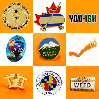 खरीदें व्यापार उपहार के लिए चुंबक संलग्नक के साथ उच्च गुणवत्ता वाले कस्टम लोगो जिंक मिश्र धातु लैपल पिन online manufacture