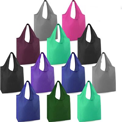 अच्छी कीमत Environmentally Friendly Recycled Foldable Tote Bag Shopping Ripstop Polyester Waterproof Reusable Custom Promotional Shopping Bag (In Stock) ऑनलाइन