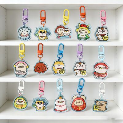 खरीदें कस्टम फोटो/नाम ऐक्रेलिक कीचेन – रेनबो होलोग्राफिक ड्रिप एपॉक्सी रेज़िन फ़िनिश के साथ online manufacture