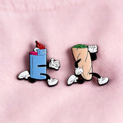 खरीदें कपड़ों, एक्सेसरीज़ और लोगो ब्रांडिंग के लिए कस्टम सिल्क स्क्रीन प्रिंटेड मेटल लैपल पिन थोक online manufacture