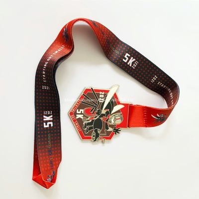 एल्यूमीनियम कस्टम पदक सोना 2.25 इंच जिंक मिश्र धातु पदक कस्टम खेल पदक