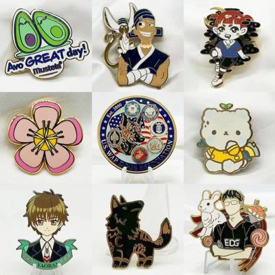 कस्टम लोगो धातु हार्ड तामचीनी बैज फैशन जर्सी सजावटी लैपल पिन