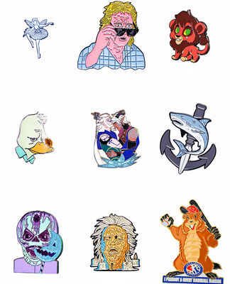 अच्छी कीमत एनीमे और कार्टून के लिए ग्लिटर मेटल बैज के साथ कस्टम सॉफ्ट एनेमल पिन ऑनलाइन