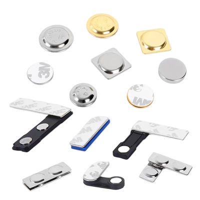 अच्छी कीमत सुरक्षित और टिकाऊ नाम टैग लगाव के लिए नियोडियमियम चिपकने वाला कस्टम बैज चुंबक ऑनलाइन