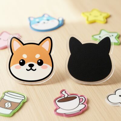 अच्छी कीमत कस्टम उच्च पारदर्शिता ऐक्रेलिक रेफ्रिजरेटर स्टिकर के साथ मजबूत चुंबकीय डिजाइन और अनुकूलन आकार और आकार ऑनलाइन