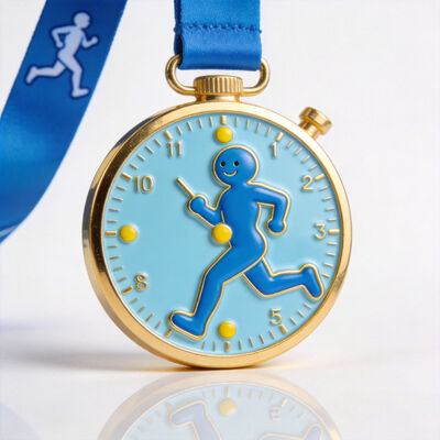 कस्टम सोने या चांदी की परत चढ़ाई हुई जस्ता मिश्र धातु और कांस्य खेल पदक थोक।