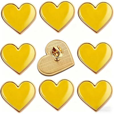 स्वर्णिम चढ़ाव और प्यारा डिजाइन के साथ कस्टम तामचीनी लैपल पिन थोक एक बैज निर्माता से धातु के प्रतीक हैं।