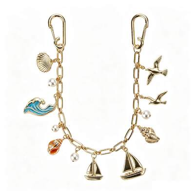 Custom Logo Zinc Alloy Keychain with Soft Enamel Finish for Bag Charms and Gifts