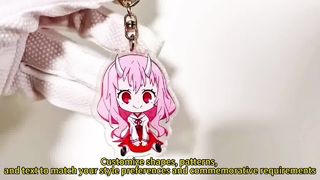 कस्टम ऐक्रेलिक कुंजी फ़ॉब डिज़ाइन अपना स्वयं का