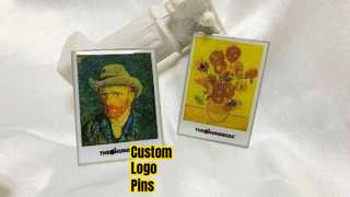 कस्टम मेटल पिन ऑफसेट प्रिंट लोगो बैज